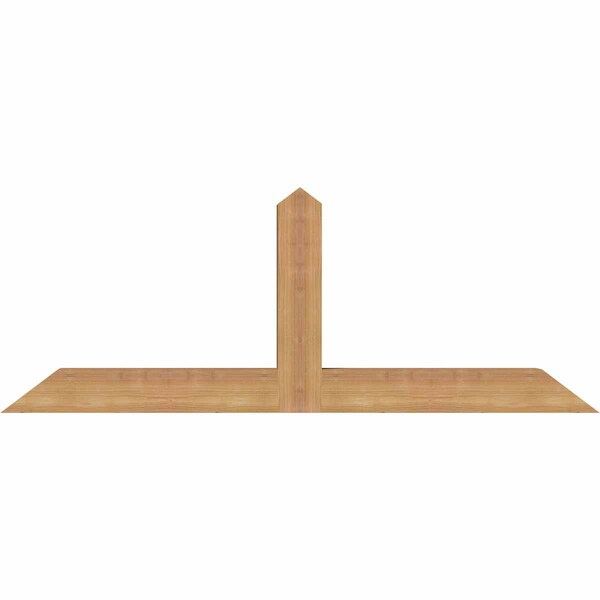 Ekena Millwork Portland Smooth Timber Gable Bracket, Western Red Cedar, 48"W x 18"H x 3 1/2"D x 3 1/2"F, 9/12 Pitch GBW048X18X0404POR00SWR - main